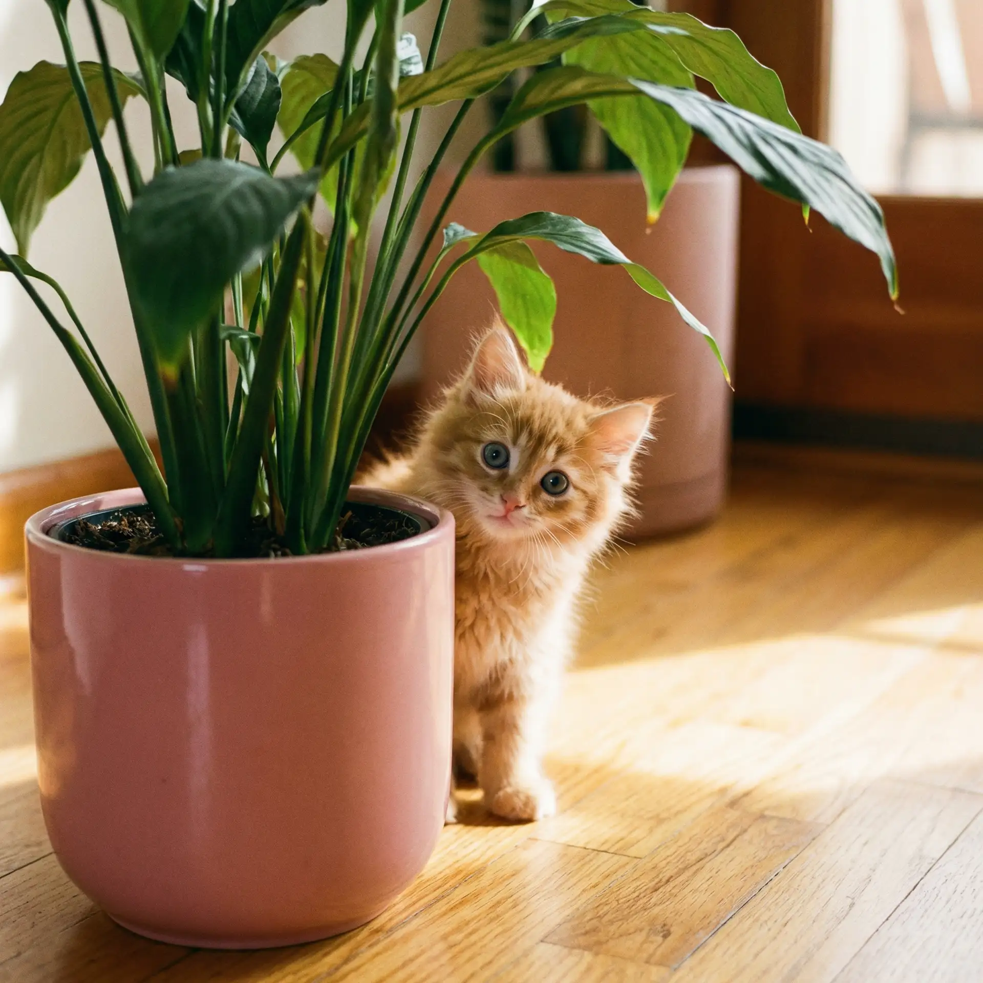 小猫从花盆后探头 - 终极游戏