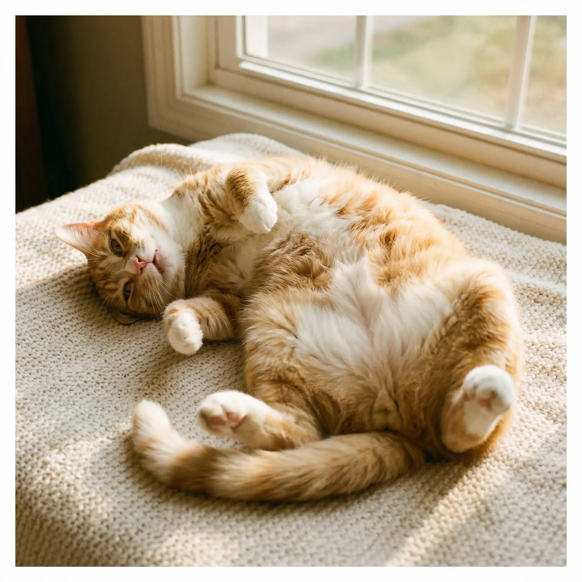 猫咪仰躺露出肚皮 - 终极游戏